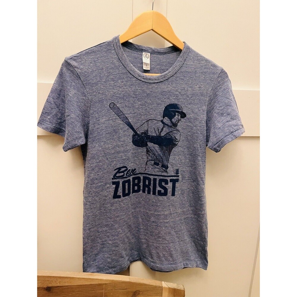 Womens Chicago Cubs Ben Zobrist Fan Tee Super Soft T Shirt Rare Collectible Sz S